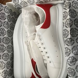 Brand new never worn White/Lust Red Alexander McQueen